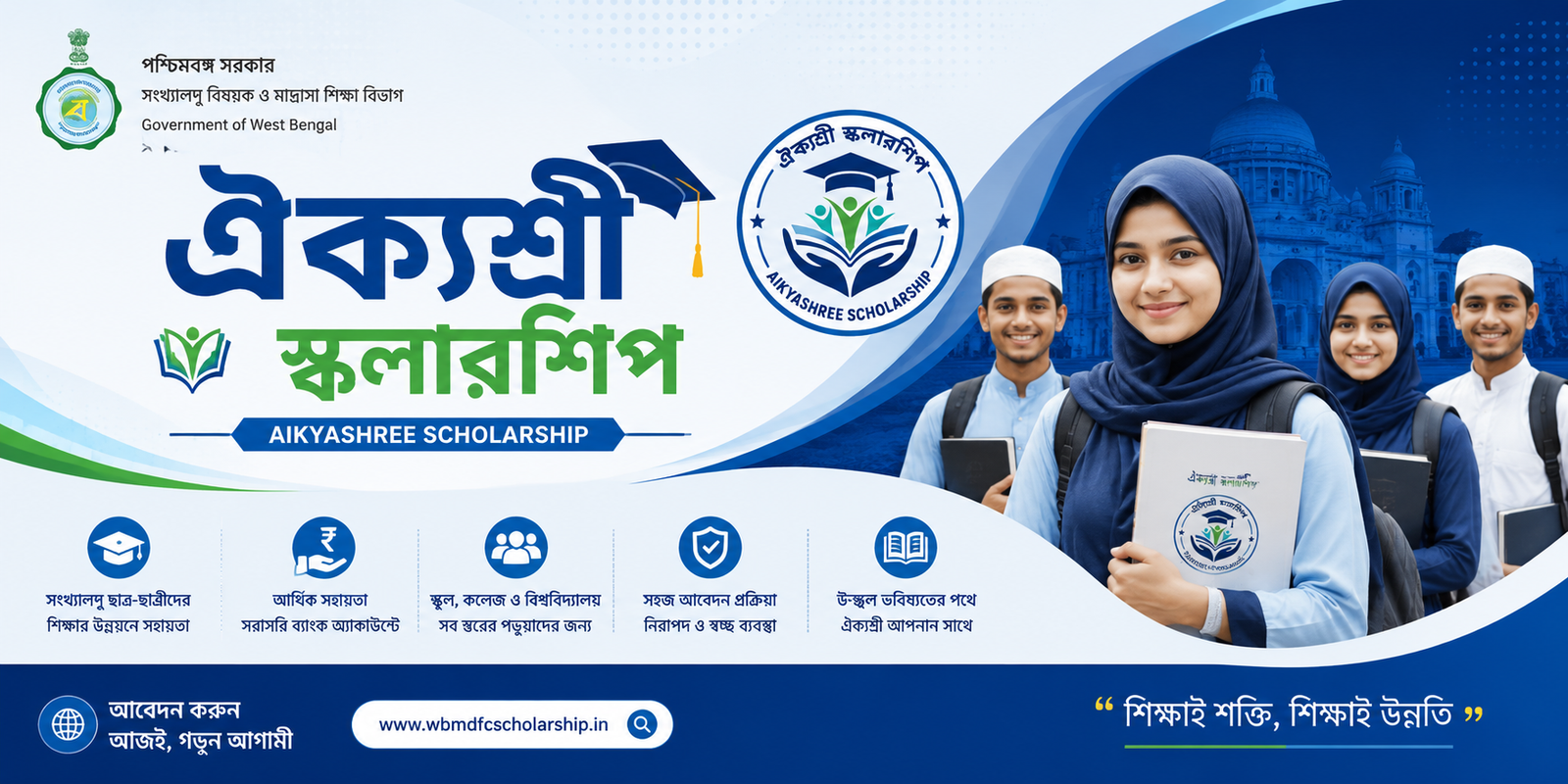 ঐক্যশ্রী স্কলারশিপ আবেদন
